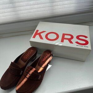 Michael Kors Mules Brown Suede